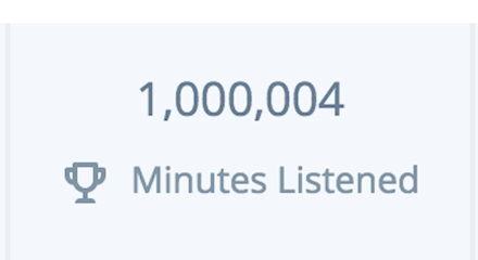 Over 1 million minutes